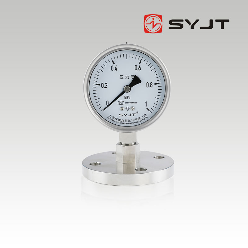 Y-100BF-MF法蘭安（ān）裝隔（gé）膜壓力表
