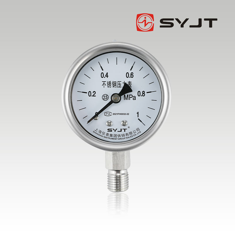 上（shàng）儀Y-60BF不鏽鋼壓力表